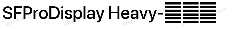 SFProDisplay Heavy字体转换